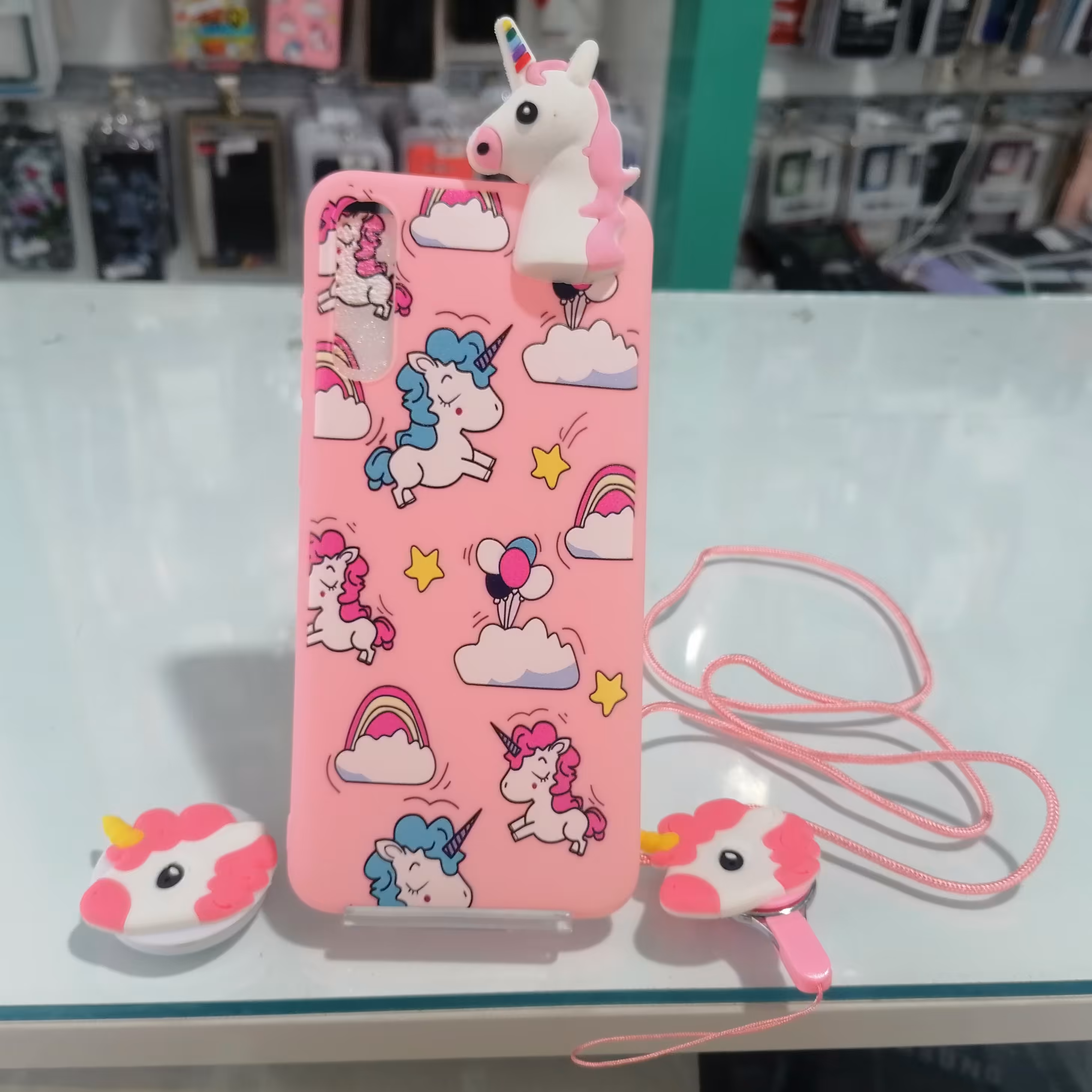 گارد عروسکی یونیکورن گوشی سامسونگ A70-A70S