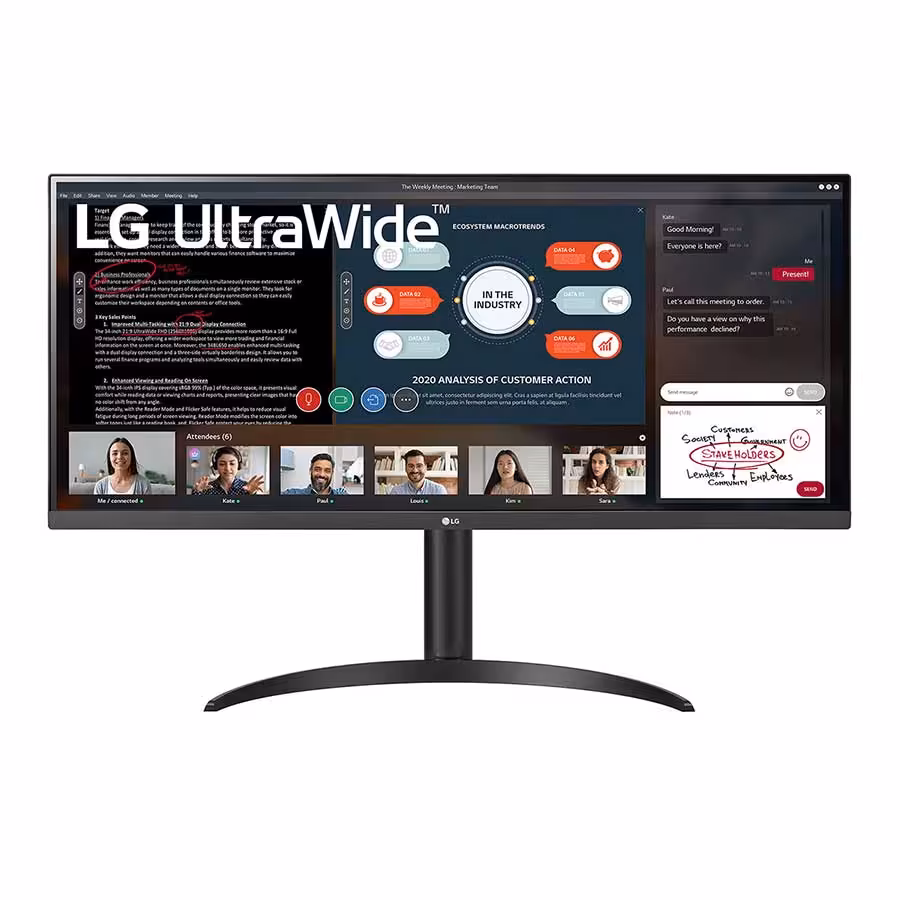 قیمت و خرید مانیتور 34 اینچ ال جی مدل UltraWide 34WP550-B | یاس ارتباط