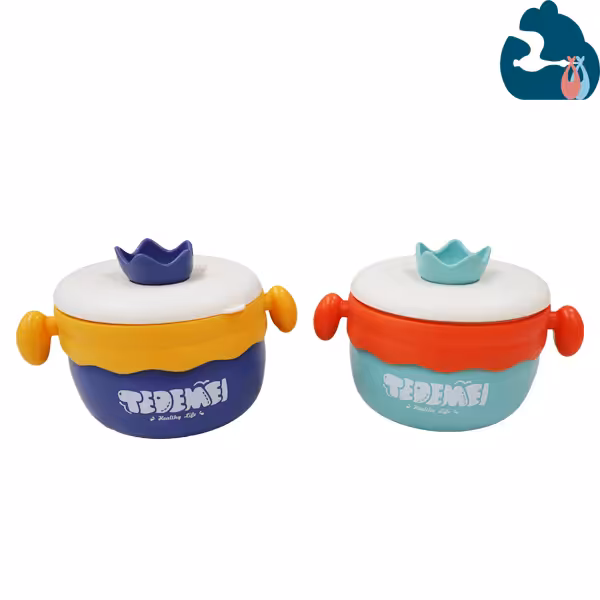 ظرف غذای کودک دو جداره برند تدمی tedemei