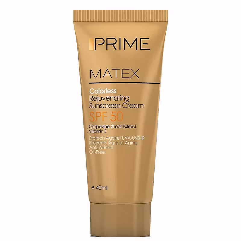 قیمت خرید اینترنتی کرم ضد آفتاب بی رنگ پریم SPF50 مناسب انواع پوست 40 میل | فارموکسین