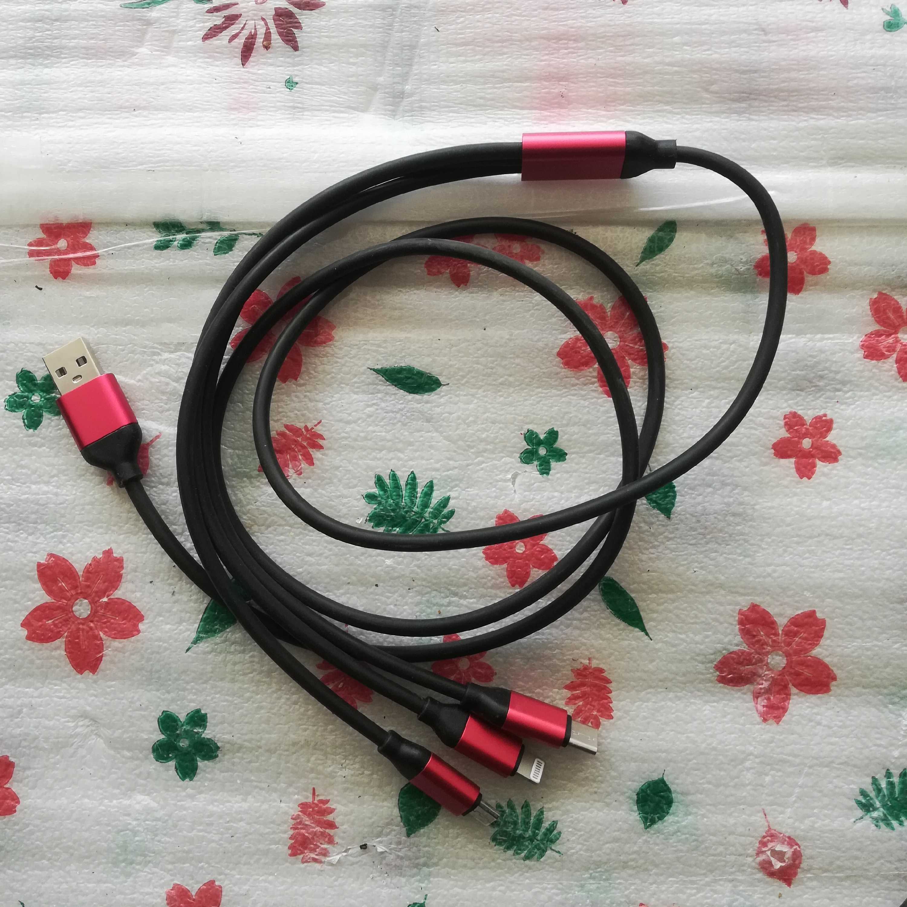 سیم شارژرگوشی 3 سر
