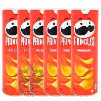 پک 6 تایی چیپس ساده پرینگلز - pringles