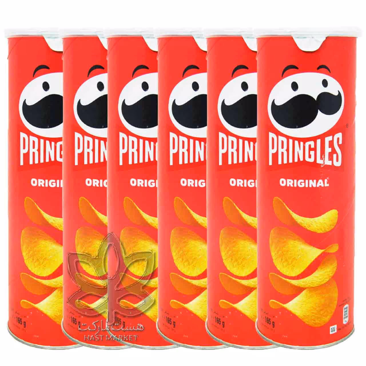 پک 6 تایی چیپس ساده پرینگلز - pringles