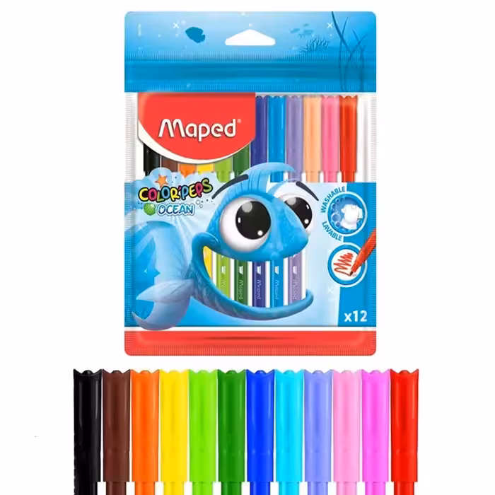 ماژیک 12 رنگ مپد Maped  کد 845720