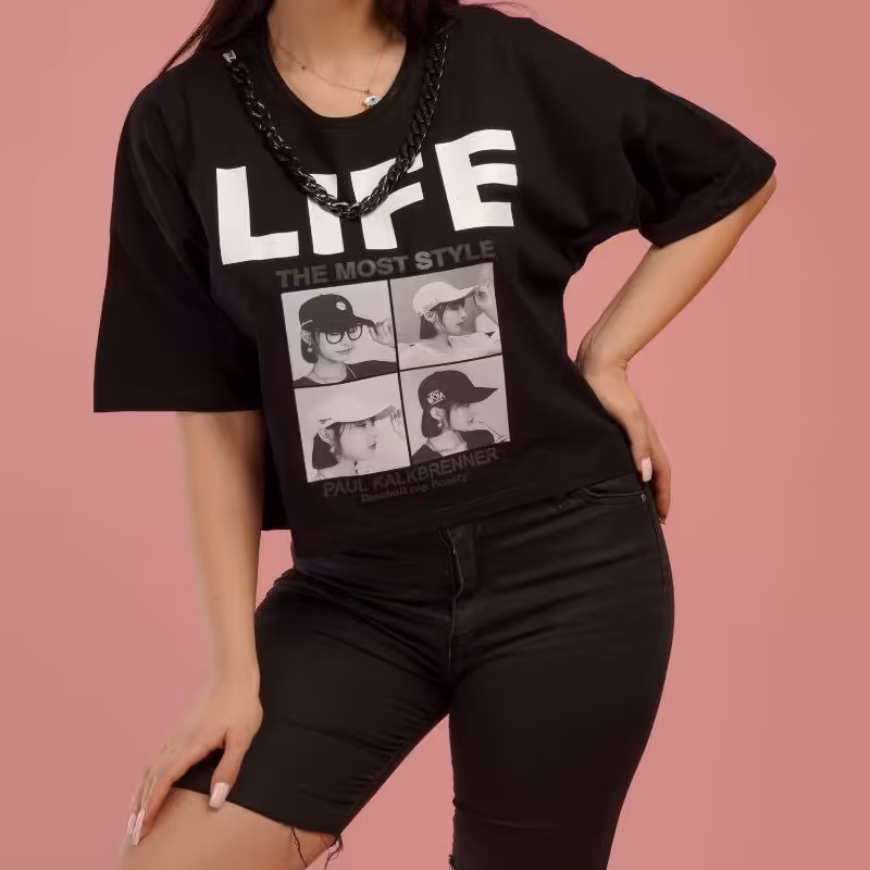 کراپ زنجیر دار چاپی 