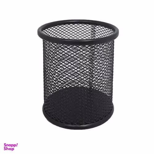 جا قلمی مدل فلزی توری رنگ مشکی