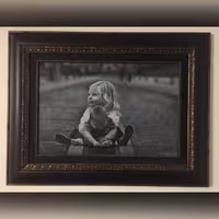 تابلو نقاشی رنگ روغن دو کودک ، خواهرانه روی بوم