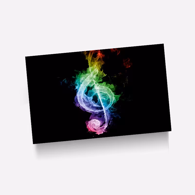 استیکر(برچسب) کارت عابر بانک-طرح music-کد2074-سفارشی