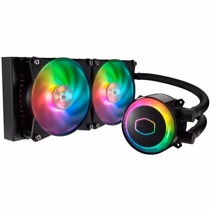 فن خنک کننده پردازنده کولرمستر مدل ام ال 240 آر آر جی بی