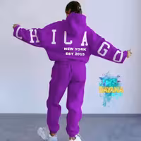 ست هودی شلوار دورس CHICAGO 57790