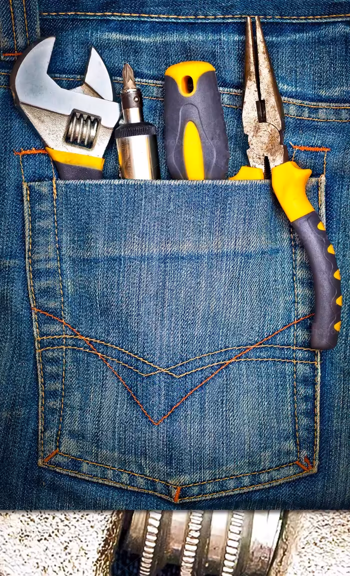 عکس با کیفیت ابزار کار آچار فرانسه، پیچ گوشتی انبردست - گرافیک با طعم تربچه