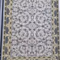 فرش پاتریس 1200شانه گل برجسته طرح افشان صحرا طوسی 9متری