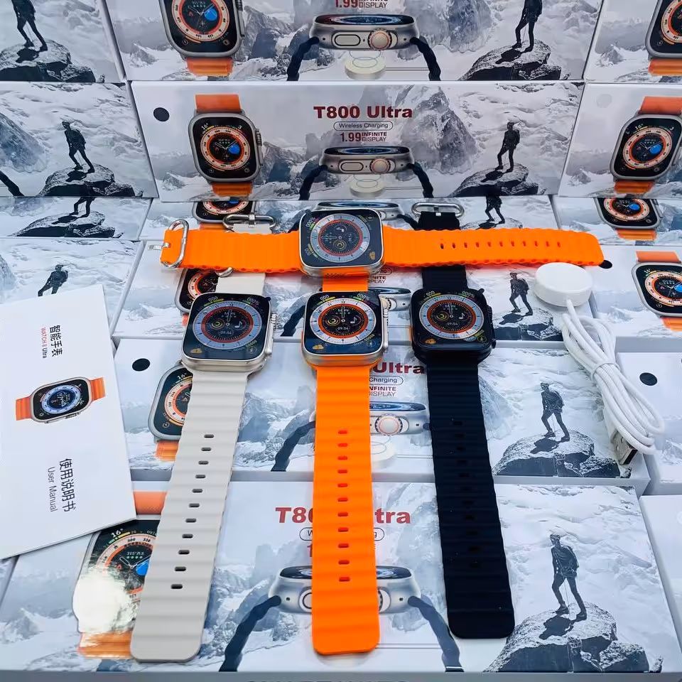 ساعت هوشمند مدل T800 Ultra طرح اپل واچ اولترا دارای امکانات مختلف ورزشی 