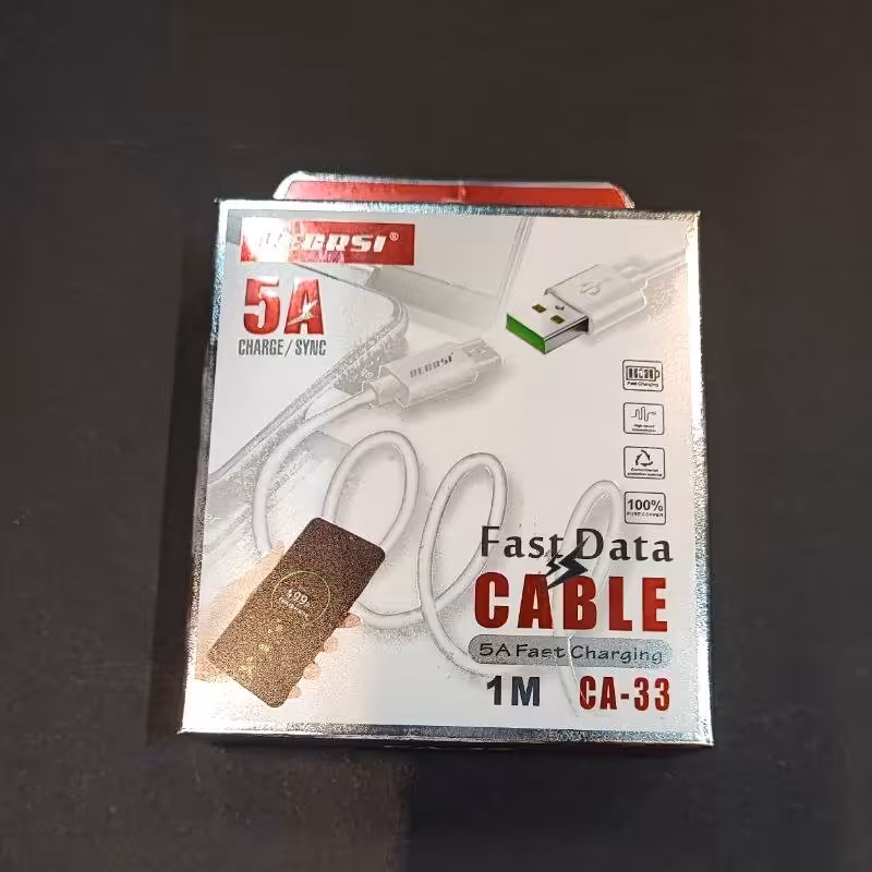 کابل شارژ و دیتا 5A مدل CA-33 مناسب گوشی با پورت micro usb