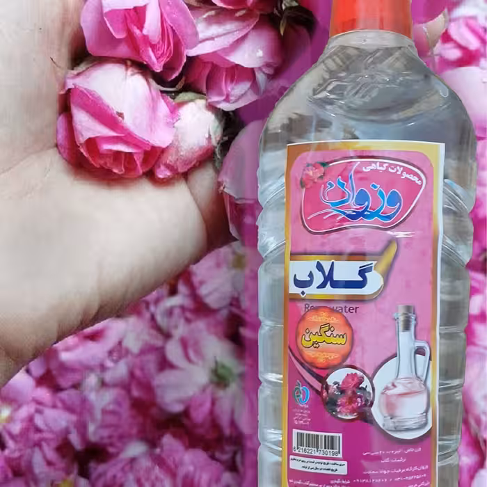 گلاب دو آتشه سنگین کاشان یک لیتری 