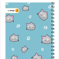 دفتر مقوایی سیمی 50 برگ زیماژ کد 11219