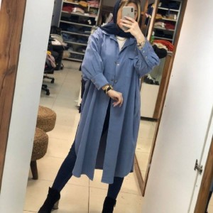 مانتو زنانه میکرو مدل قواره آزاد با رنگبندی عالی