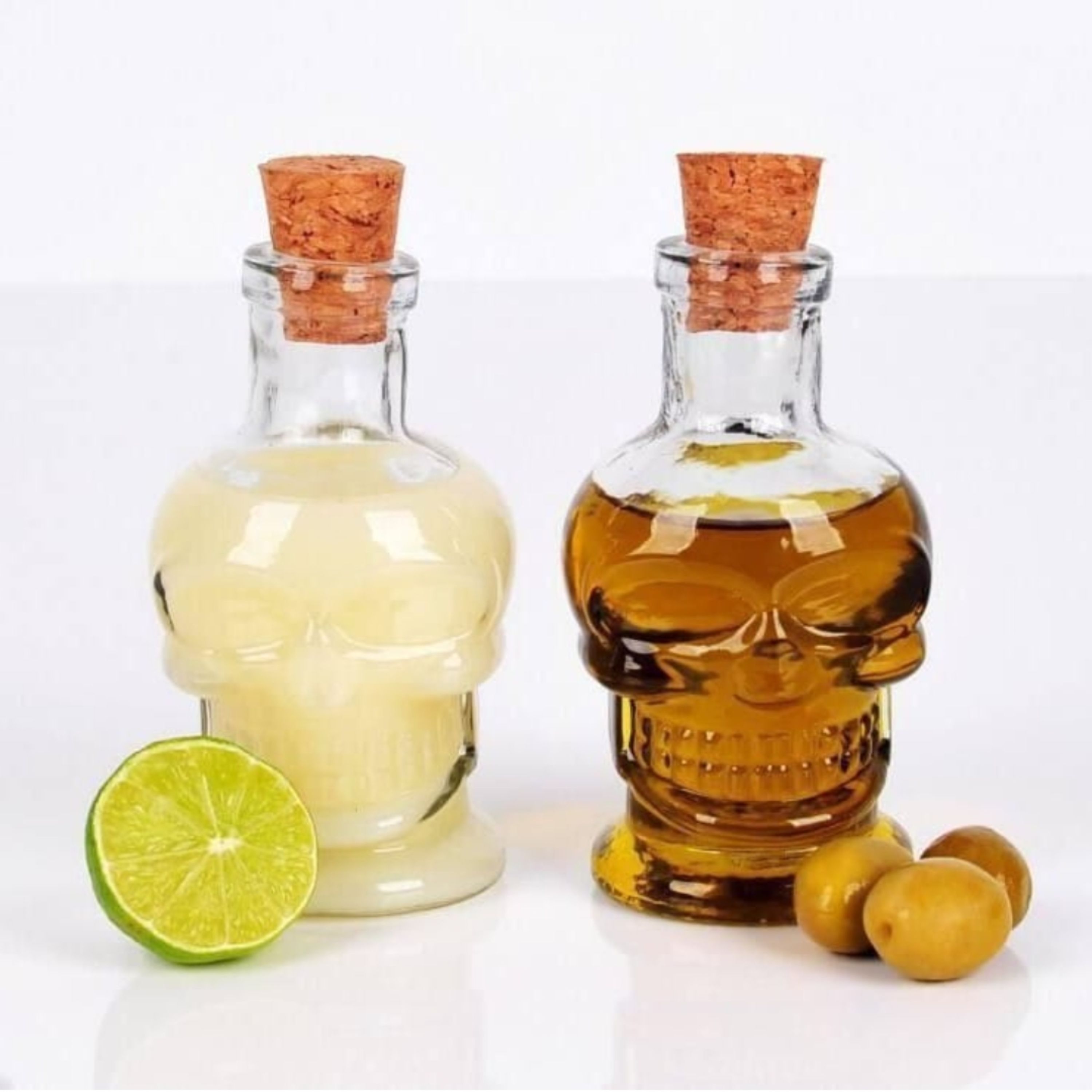 بطری روغن و سس  اسکلت جمجمه بطری آبلیمو(یک عدد)