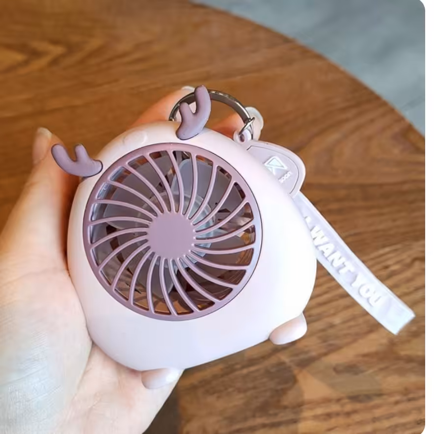 پنکه فانتزی دستی طرح هیولا شاخ دار

