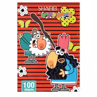 دفتر مشق 100 برگ  ته چسب شفیعی  طرح دیرین  مدل 8 کد 131