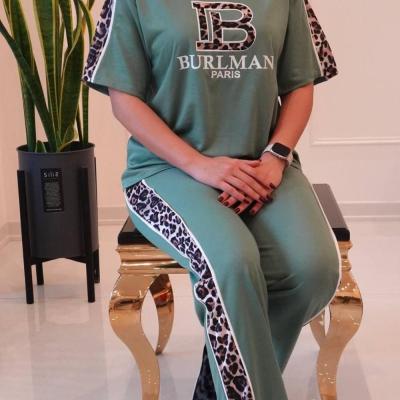 ست تیشرت شلوار پلنگی