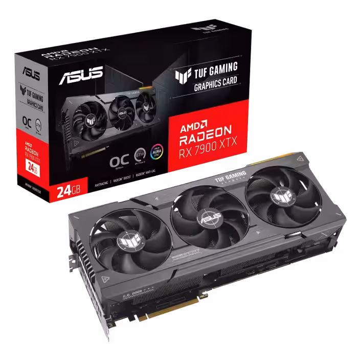 کارت گرافیک ایسوس TUF Gaming Radeon RX 7900 XTX OC Edition با حافظه 24 گیگابایت
