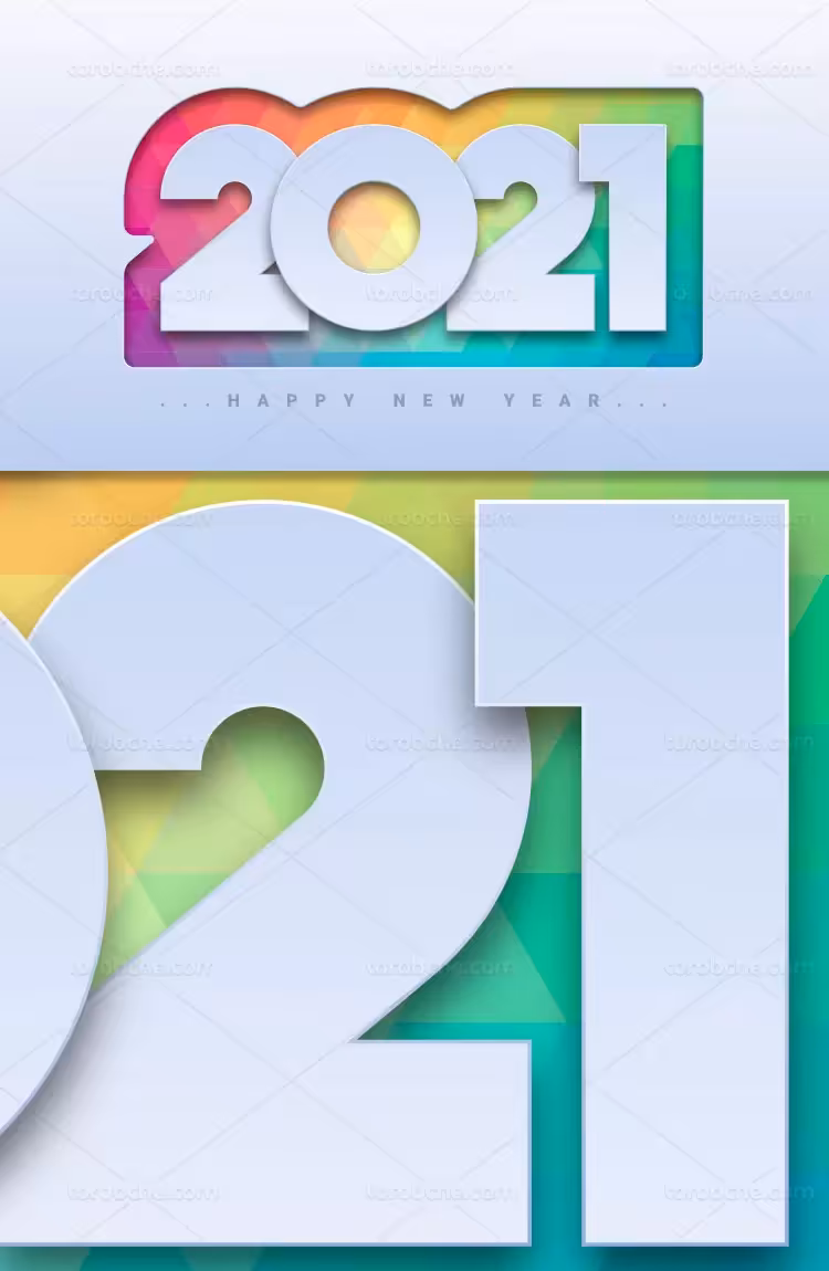 وکتور لوگو سال 2021 میلادی | گرافیک با طعم تربچه