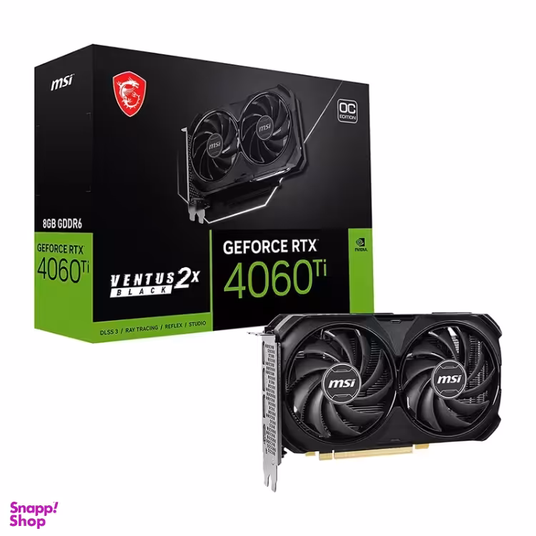 کارت گرافیک ام اس آی مدل GeForce RTX 4060 Ti VENTUS 2X 8G