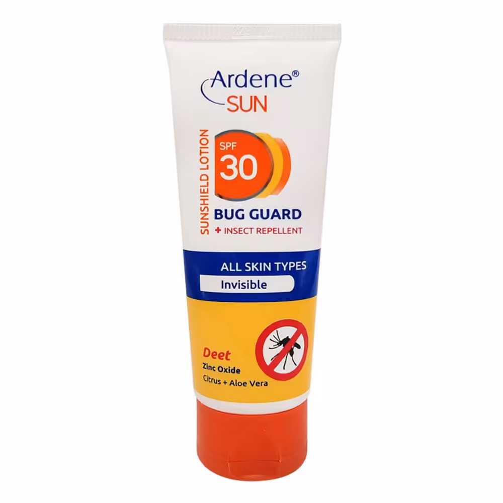 آردن لوسیون ضد آفتاب بدون رنگ با خاصیت دفع حشرات مناسب انواع پوست SPF30