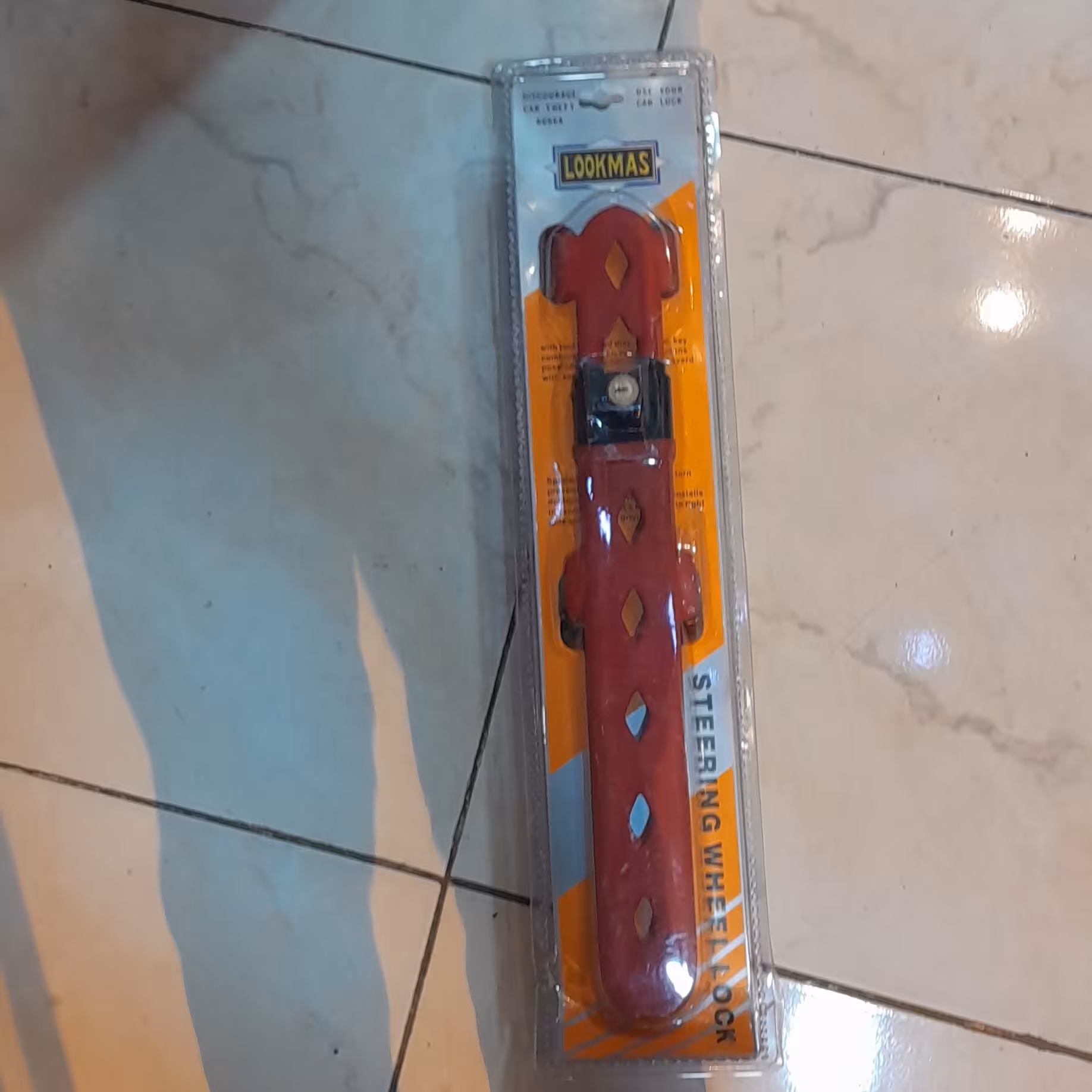 قفل فرمان تخت 4شاخه 3کلید خارجی lookmas