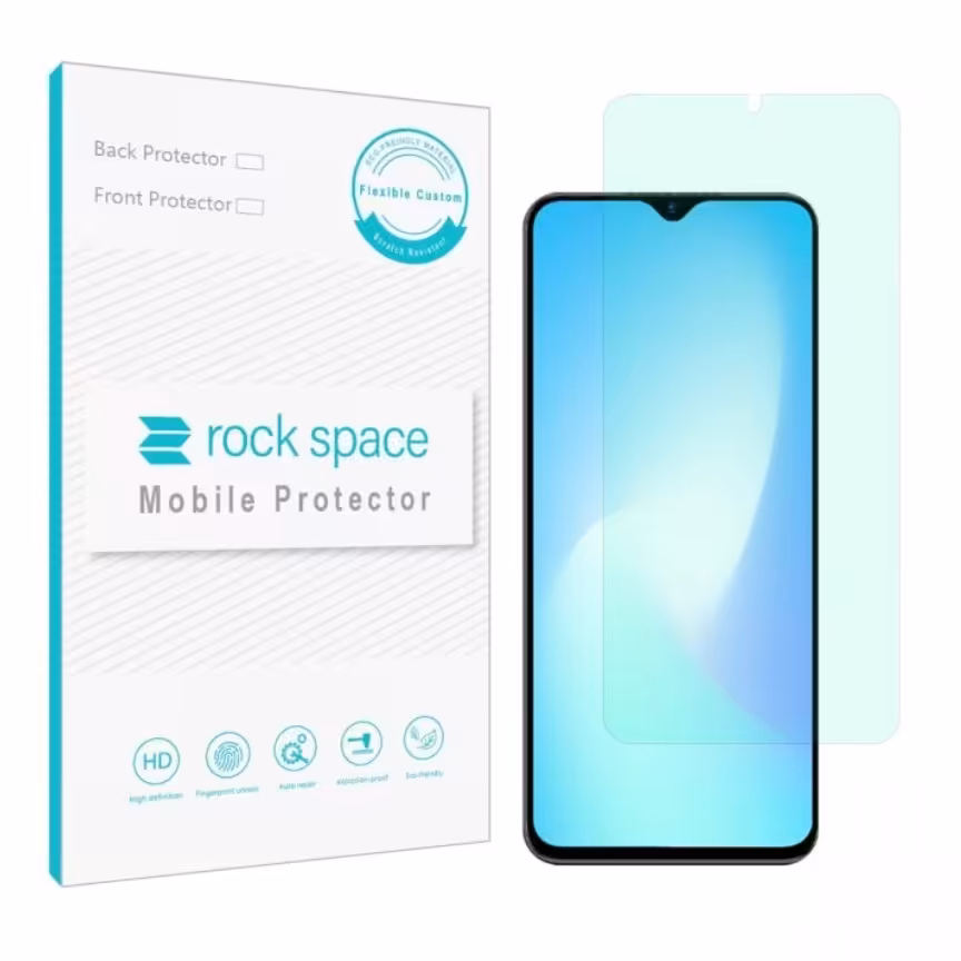 گلس اینفینیکس Hot 11 play مدل نانو هیدروژل گرین لایت برند راک اسپیس