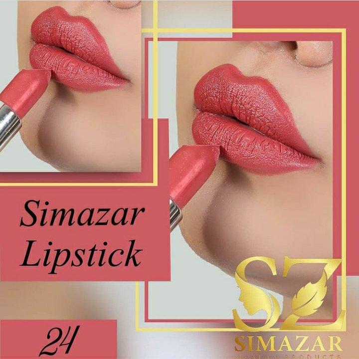 رژ لب گیاهی شرکت سیمازر رنگ شماره 24 رنگ رزی
