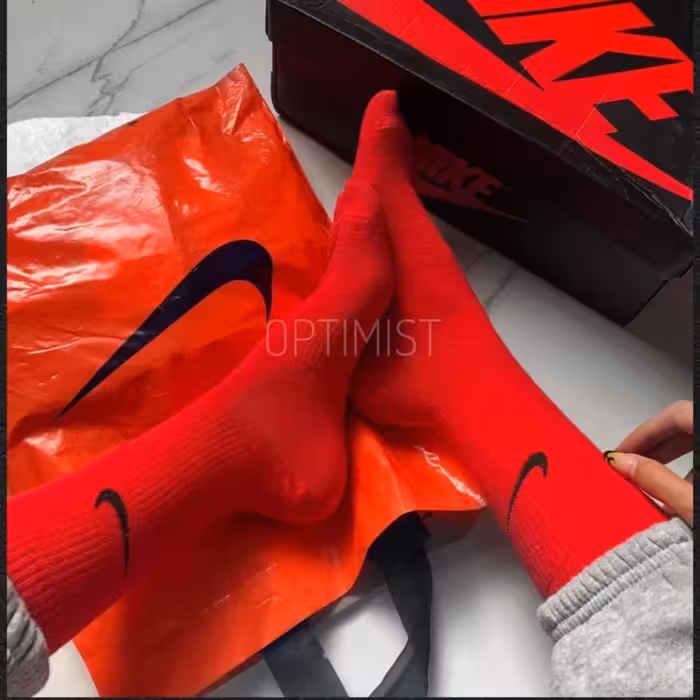 جوراب ساقدار نایک قرمز کش انگلیسی اسپرت فری سایز