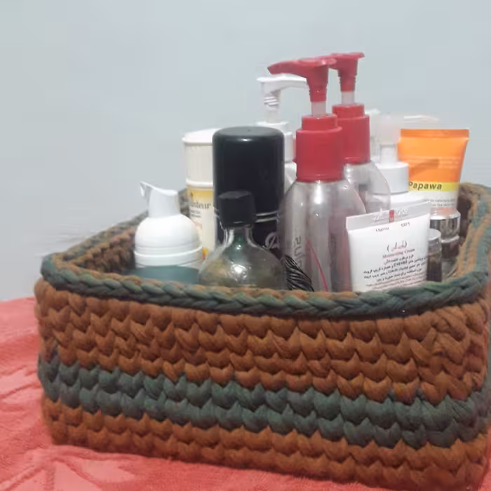 باکس نظم دهنده بسیار کاربردی تریکو در دو رنگ خاص و زیبا بشکل مربع 