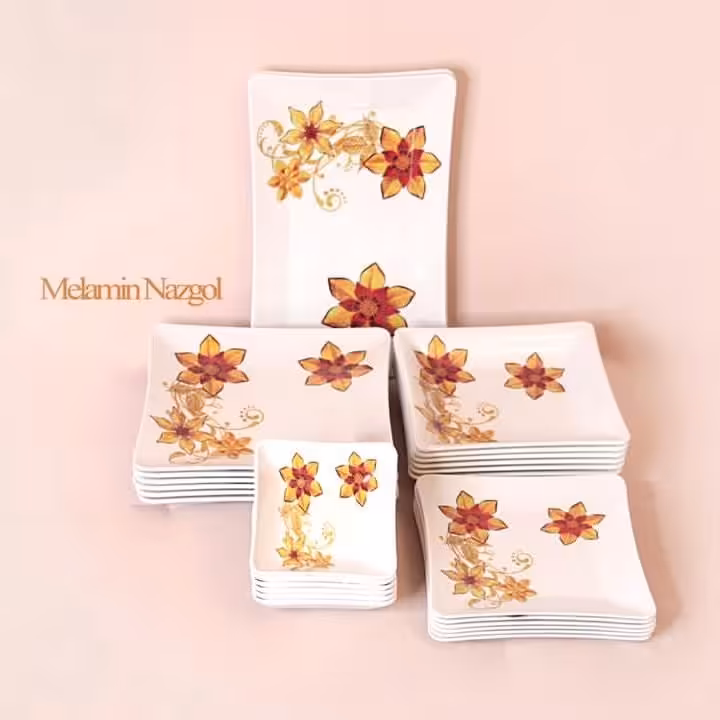 سرویس غذاخوری 26 پارچه طرح زرین