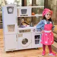 آشپزخانه کودک چوبی رنگ سفید فول آپشن کد *4264915*