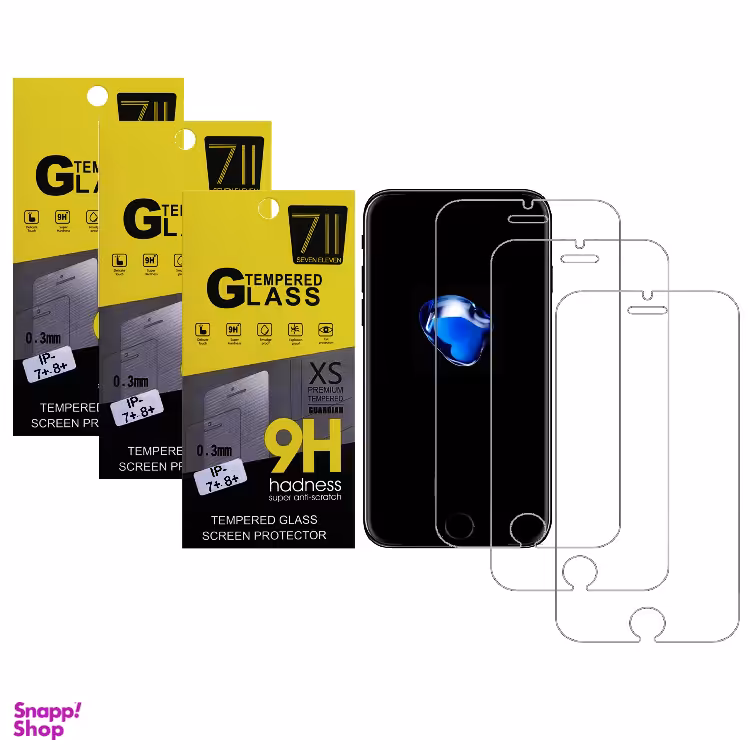 محافظ صفحه نمایش مدل 711 مناسب برای گوشی موبایل اپل +7 / +8 Iphone مجموعه 3 عددی