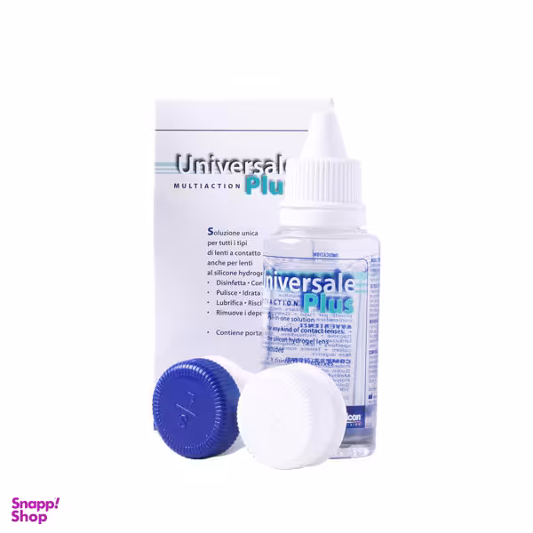 محلول شستشوی لنز شالکون مدل universale plus حجم 50 میلی لیتر