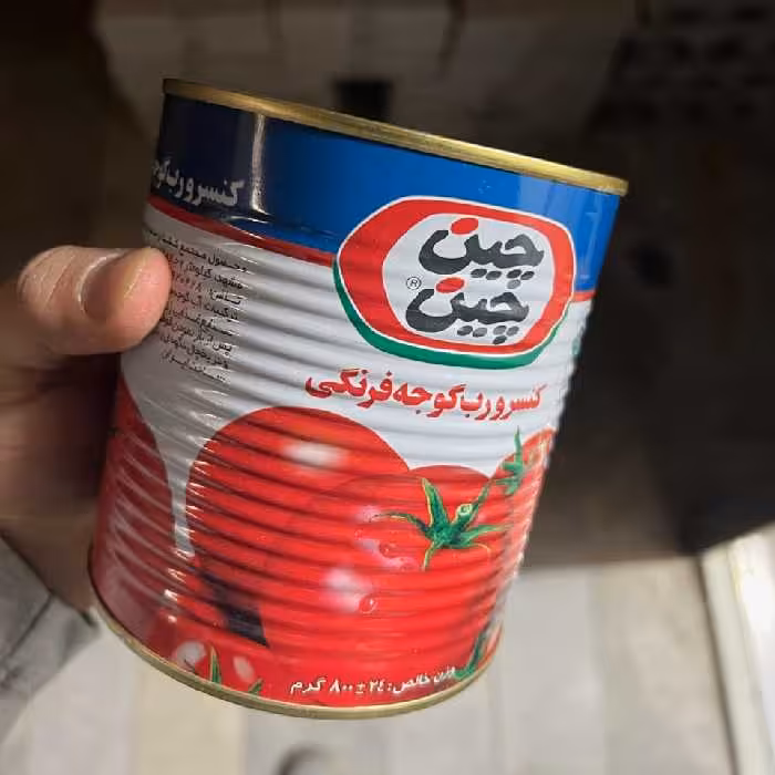 رب گوجه فرنگی چین چین 800 گرمی 12تایی  آسان باز شو ارسال باربری پس کرایه