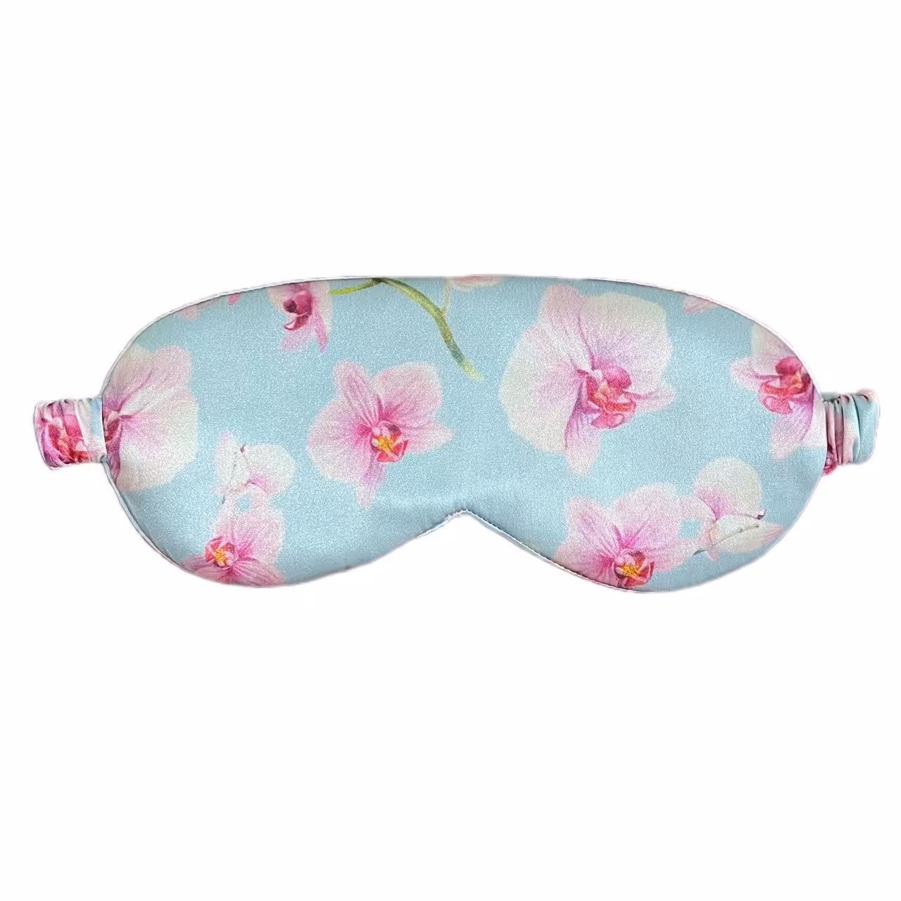 چشم بند خواب مدل ساتن ابریشم طرح ارکیده