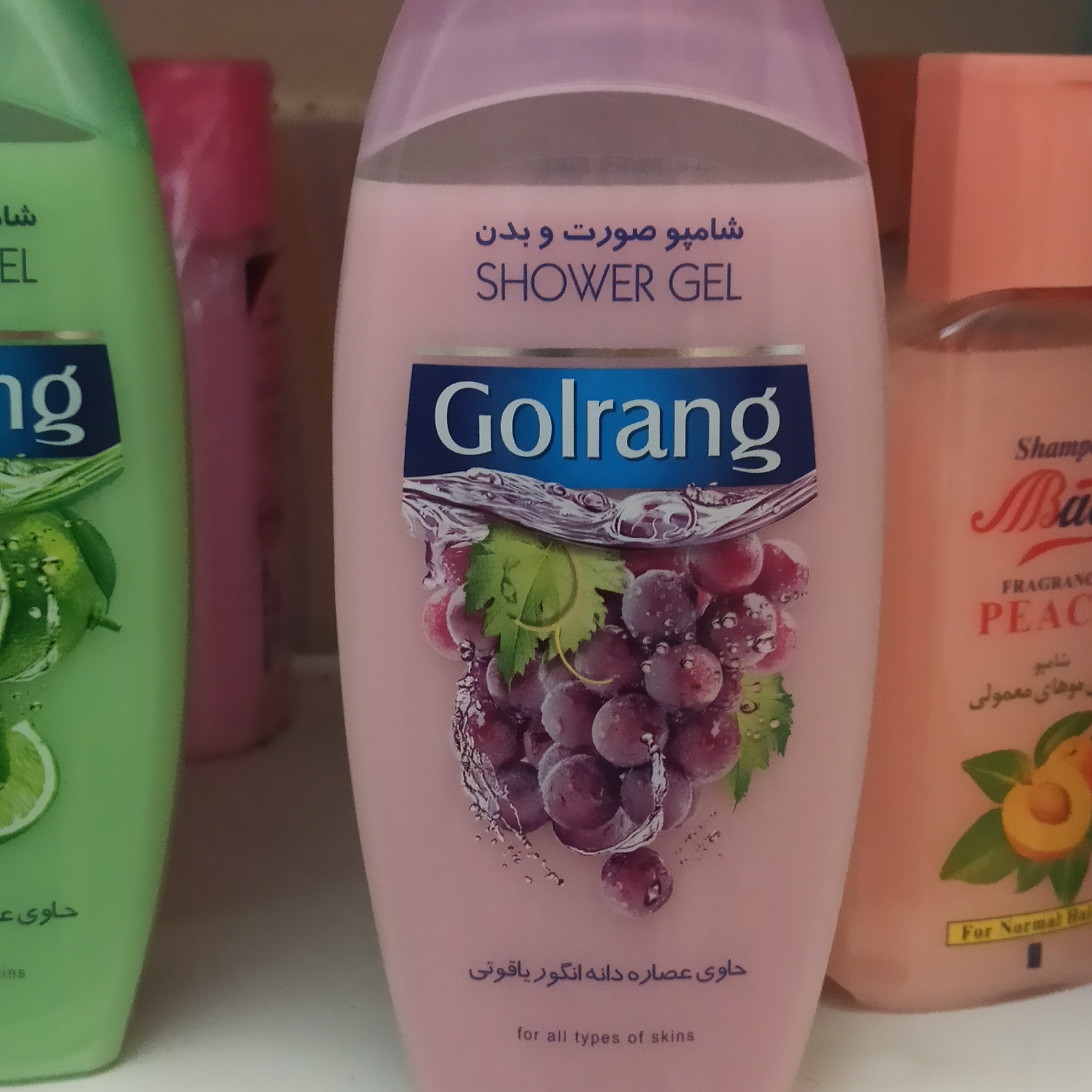 شامپو صورت و بدن حاوی عصاره ی انگور یاقوتی فخریون