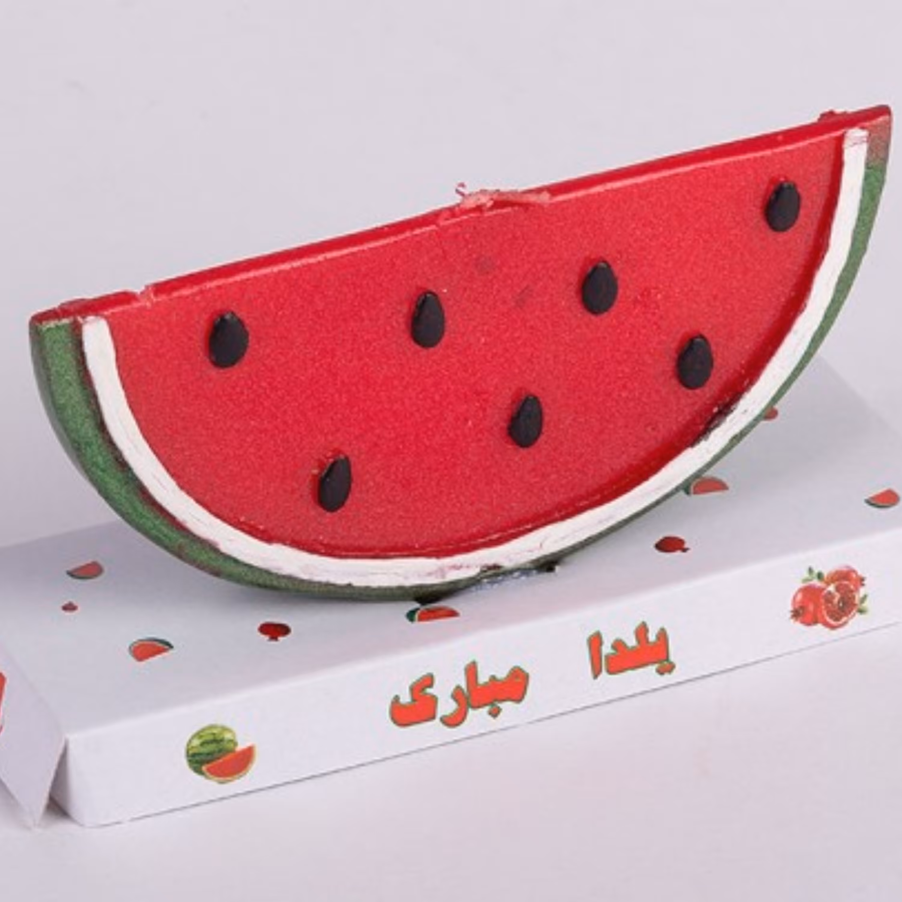 شمع هندوانه قاچ شده بزرگ شب یلدا