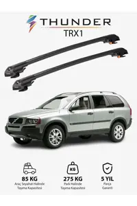 نوار محافظ خودرو خاکستری VOLVO XC90 2003 2015 TRX1 CARRIER قفل جستجو SEART CARRIT CAVERY CUILING Thunder