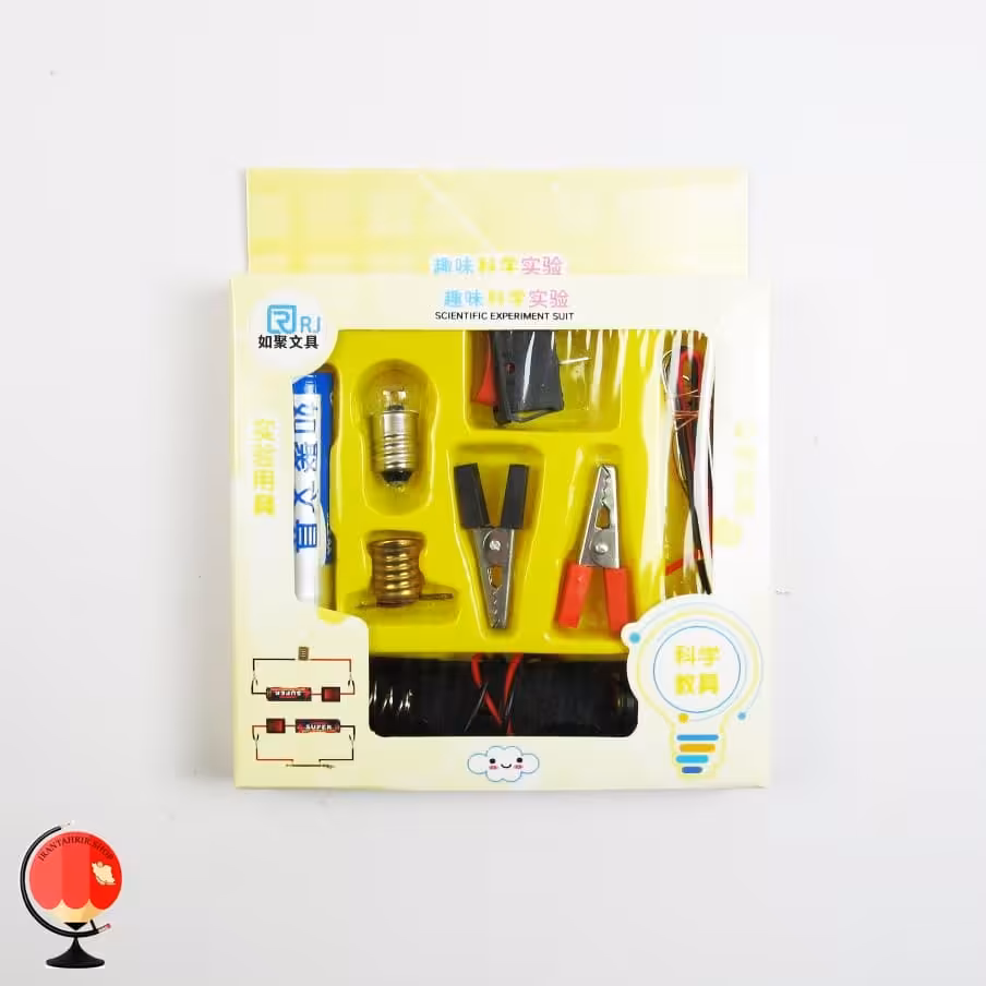 کیت آموزشی مدار الکتریکی لامپ رنگ زرد