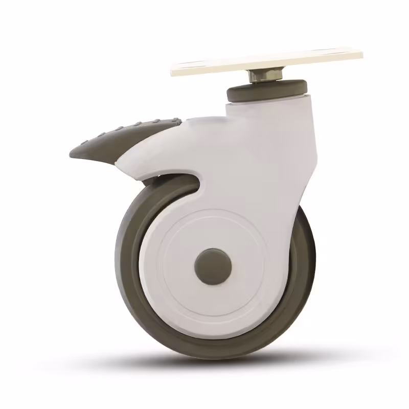 چرخ صنعتی 125 پلاستیکی ترمزدار 