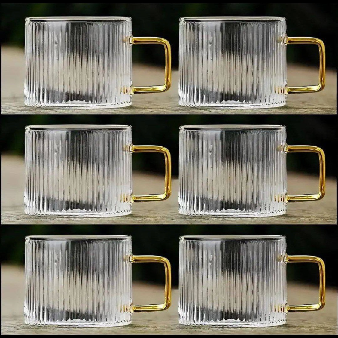 قهوه خوری پیرکس دسته طلایی محصول وارداتی درجه یک