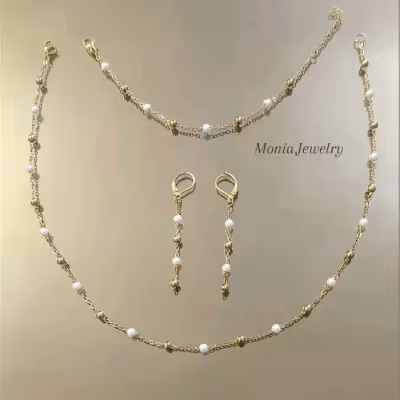 نیمست استیل گوی و مروارید رنگ ثابت ضدحساسیت