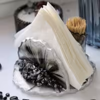 جا دستمالی رزینی مدل گرد 