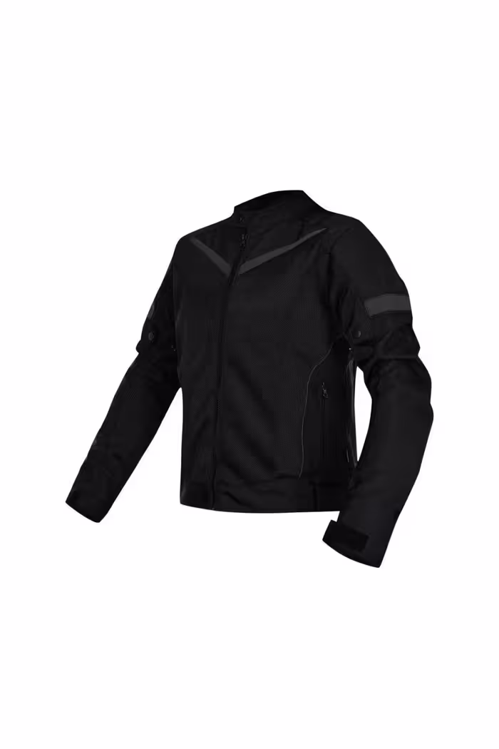 کاپشن موتورسوار مشکی زنانه COLTAGE COT COAT MESH CITY Nukrotech