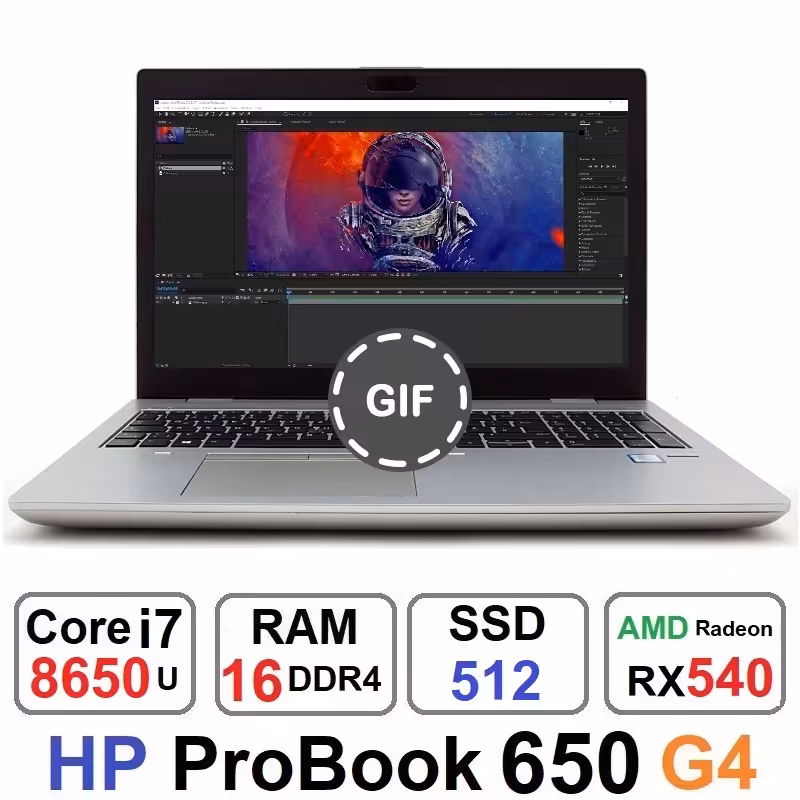 لپ تاپ 15 اینچی اچ پی مدل ProBook 650 G4 با پردازنده Core i7 و گرافیک 2 گیگابایت